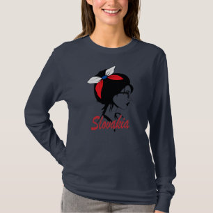 スロバキア女子スロバキア女子スロバキア国旗 Tシャツ