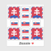 スロバキア州のシンボル/武器と旗のコート シール (シート)