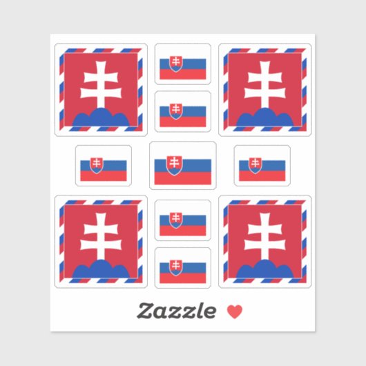 スロバキア州のシンボル/武器と旗のコート シール (シート)