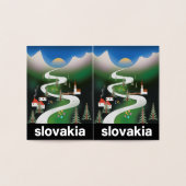スロバキア旅行ポスター 箔カード (内部)