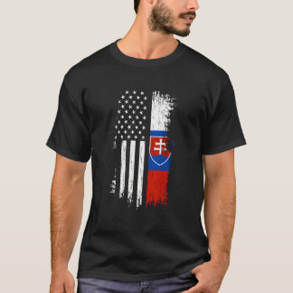 スロバキア系アメリカ人 国旗 プライド スロバキア アメリカ Tシャツ