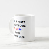 スロバキア素晴らしの母 コーヒーマグカップ (正面左)