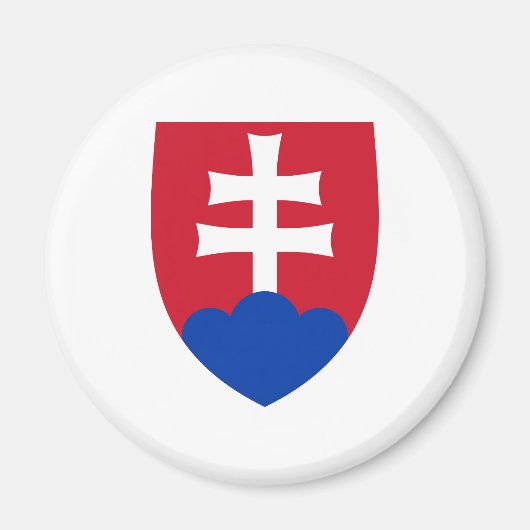 スロバキア軍用の公式コートの紋章 マグネット (正面)