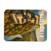 スロバキア イラスト 旅行 アート ヴィンテージ マグネット (横)