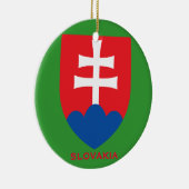 スロバキア*クリスマス飾り セラミックオーナメント (右)