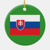 スロバキア*クリスマス飾り セラミックオーナメント (裏面)
