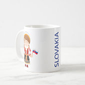 スロバキア コーヒーマグカップ (正面左)