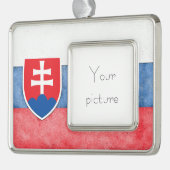スロバキア シルバープレートフレームオーナメント (左)