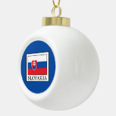 スロバキア セラミックボールオーナメント (右)