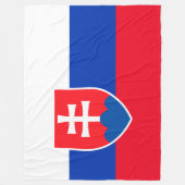 スロバキア フリースブランケット (正面)