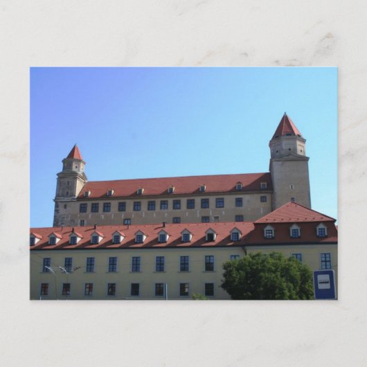 スロバキア – ブラチスラバ – 下から城 ポストカード (正面)