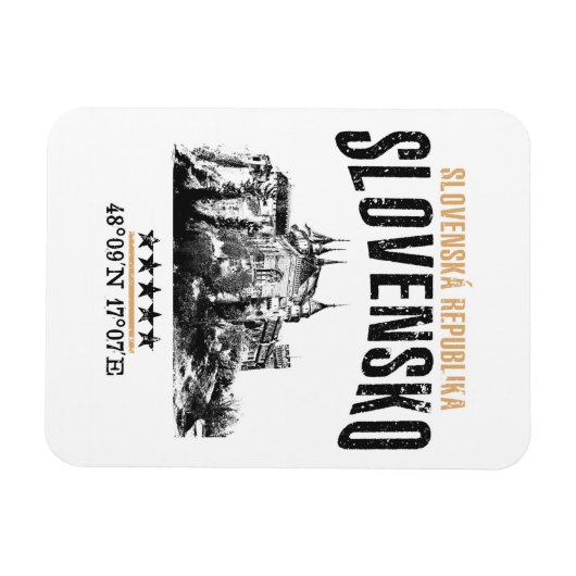 スロバキア マグネット (横)