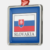 スロバキア メタルオーナメント (左)