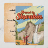 スロバキア ヴィンテージ トラベル ポスター 招待状 (正面/裏面)