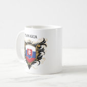 スロバキア[個人化して下さい] コーヒーマグカップ (正面左)
