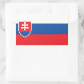 スロバキア 長方形シール (バッグ)