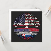 スロバキアUSアメリカ合衆国統一された州 カード (正面/裏面インサイチュ)