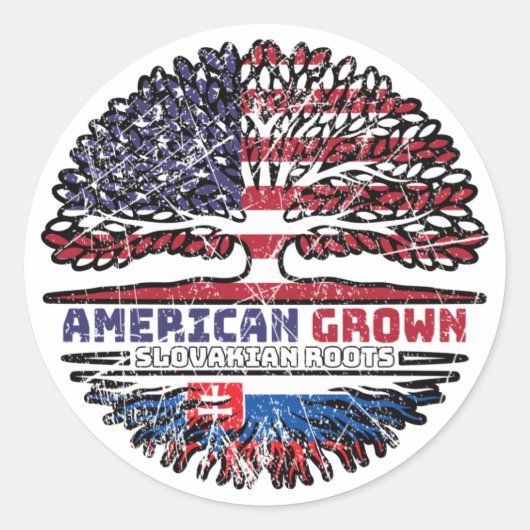 スロバキアUSアメリカ合衆国統一された州 ラウンドシール (正面)