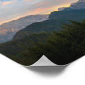 スロバ素晴らしニアのローガル渓谷の日の出 ポスター (角)