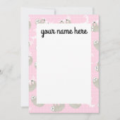 スロパーソナライズされたスノート サンキューカード (正面)