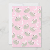 スロパーソナライズされたスノート サンキューカード (裏面)