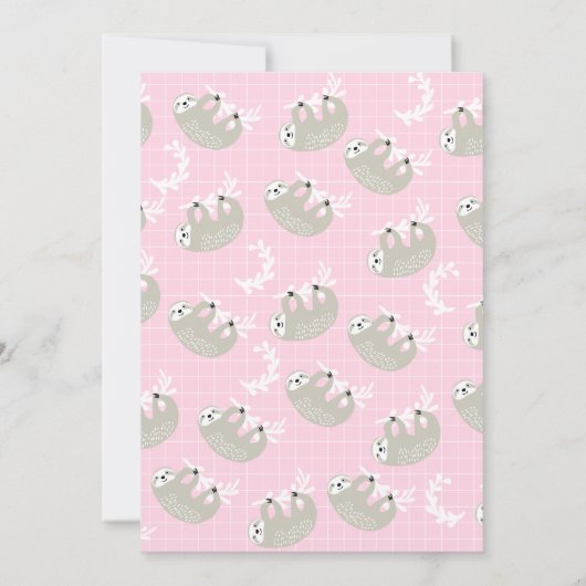 スロパーソナライズされたスノート サンキューカード (裏面)