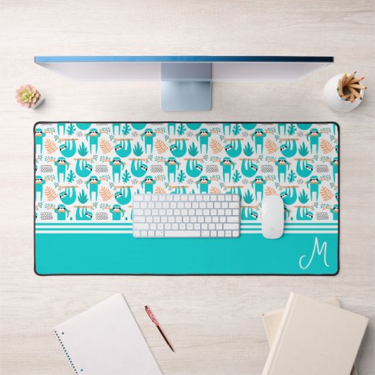 スロパーソナライズされたスモノグラム デスクマット (オフィス1)