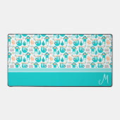 スロパーソナライズされたスモノグラム デスクマット (正面)