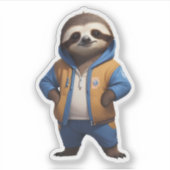 スロフレンドリーースイラストレーション シール (正面)