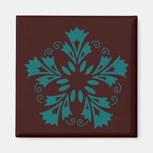 スロベニアのカーネーション磁石 マグネット (正面)