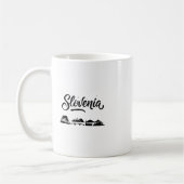 スロベニアのスカイラインの旅行の休日のおしゃれ コーヒーマグカップ (左)