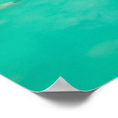 スロベニアのソチャ川の神秘的な秋の曇り空 ポスター (角)