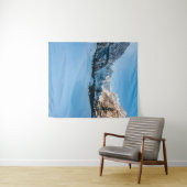 スロベニアのタマル渓谷の美しい冬の風景 タペストリー (インサイチュ(横))