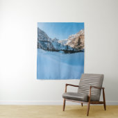 スロベニアのタマル渓谷の美しい冬の風景 タペストリー (インサイチュ)