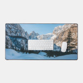 スロベニアのタマル渓谷の美しい冬の風景 デスクマット (キーボード&マウス)