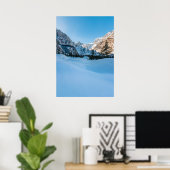 スロベニアのタマル渓谷の美しい冬の風景 ポスター (ホームオフィス)