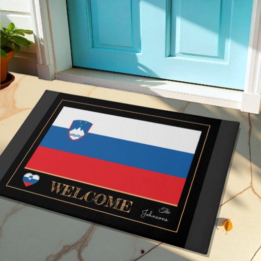 スロベニアのハウスマット、スロベニア国旗のスポーツ/ようこそ ドアマット