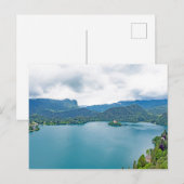 スロベニアのブリード湖城からブリード湖 ポストカード (正面/裏面)