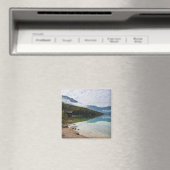 スロベニアのボヒニ湖に沿ったキャビン マグネット (インサイチュ (食洗機))