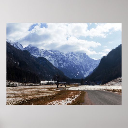 スロベニアのローガル渓谷 ポスター (正面)