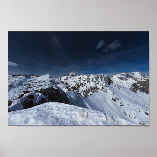 スロベニアのヴィシェヴニク山からの絶景 ポスター (正面)