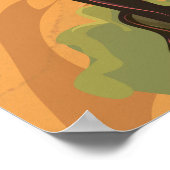 スロベニアのヴィンテージ旅行ポスター ポスター (角)