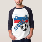 スロベニアの世界のサッカーファンのTシャツ Tシャツ (正面)