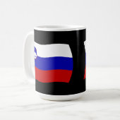 スロベニアの国旗マグ コーヒーマグカップ (正面左)