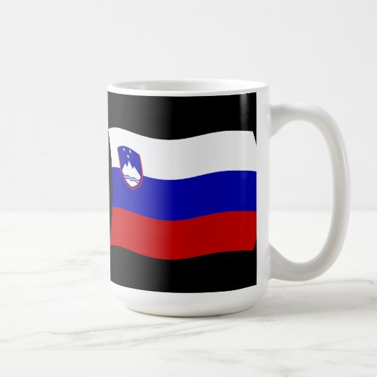スロベニアの国旗マグ コーヒーマグカップ (右)