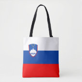 スロベニアの国旗 トートバッグ (正面)