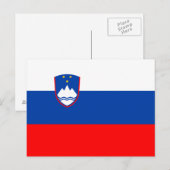 スロベニアの国旗 ポストカード (正面/裏面)