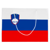 スロベニアの国旗 ラージペーパーバッグ (裏面)