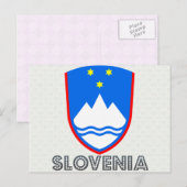 スロベニアの国章 ポストカード (正面/裏面)