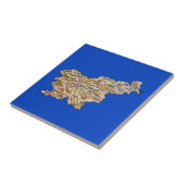 スロベニアの地図のタイル タイル (側面)